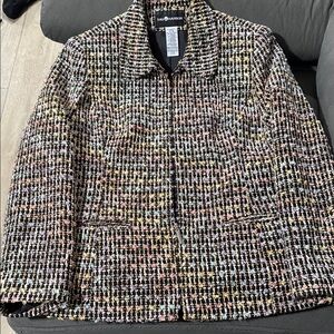 Vintage Sag Harbor Multicolor Tweed Jacket